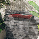 vidaXL rozsdamentes acél vízeséskifolyó RGB LED-ekkel 90 cm