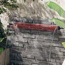 vidaXL rozsdamentes acél vízeséskifolyó RGB LED-ekkel 108 cm