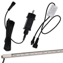 vidaXL rozsdamentes acél vízeséskifolyó RGB LED-ekkel 108 cm