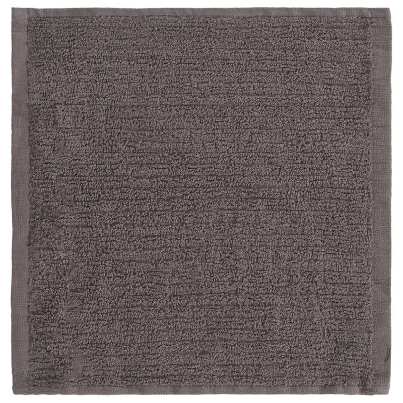 vidaXL 12 részes fekete pamut törölközőszett