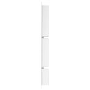vidaXL magasfényű fehér zuhanyfal-mélyedés 3 rekesszel 41 x 99 x 9 cm