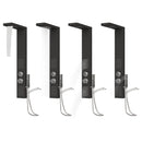 vidaXL fekete alumínium zuhanypanelrendszer