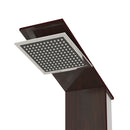 vidaXL barna üveg zuhanypanelrendszer