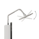 vidaXL fekete üveg zuhanypanel 18 x 45,5 x 130 cm