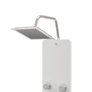 vidaXL fehér üveg zuhanypanel 25 x 47,5 x 130 cm