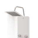 vidaXL fehér üveg zuhanypanel 25 x 47,5 x 130 cm