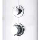 vidaXL ezüstszínű zuhanypanel 25 x 43 x 110 cm