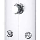 vidaXL ezüstszínű zuhanypanel 25 x 43 x 110 cm