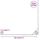 vidaXL fekete takaróponyva 650 g/m² 3,5 x 2,5 m