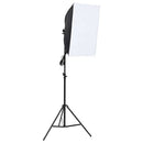 vidaXL fotóstúdió-felszerelés softbox lámpával és háttérrel