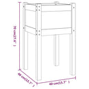 vidaXL 2 db tömör fenyőfa kerti virágtartó 40 x 40 x 70 cm