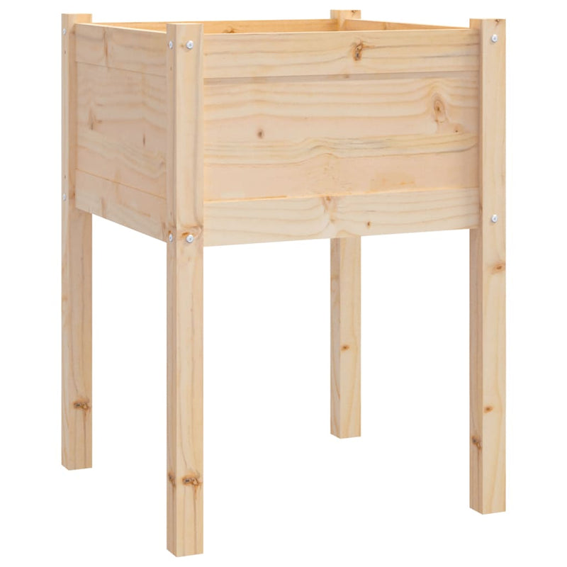 vidaXL 2 db tömör fenyőfa kerti virágtartó 50 x 50 x 70 cm