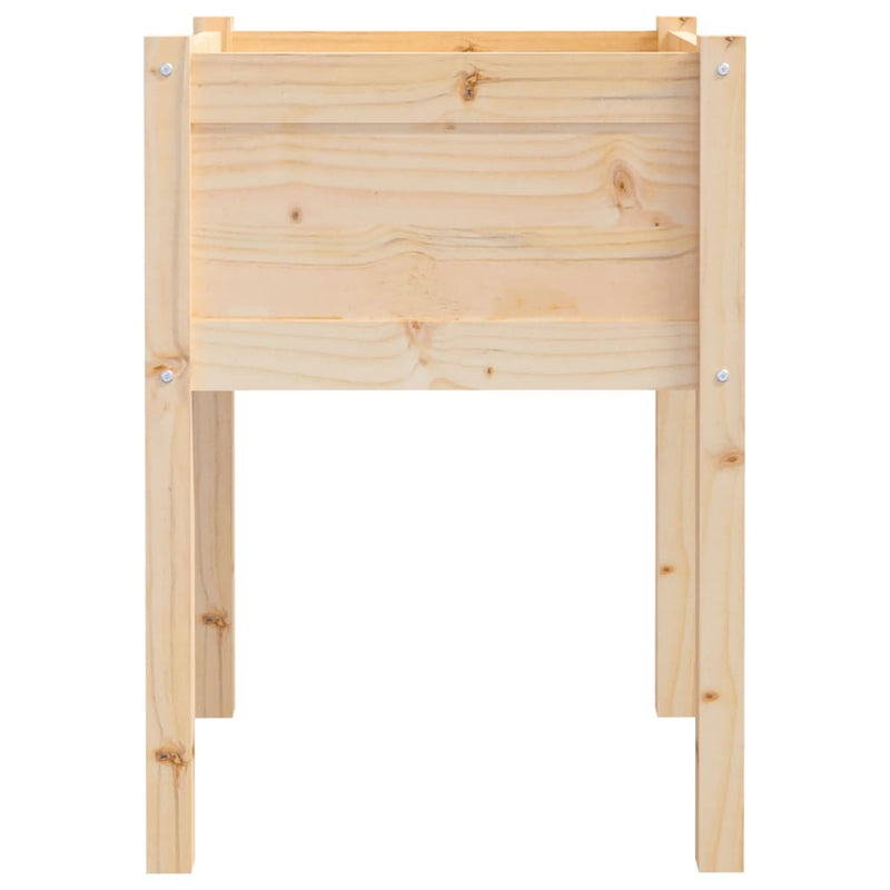 vidaXL 2 db tömör fenyőfa kerti virágtartó 50 x 50 x 70 cm