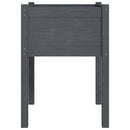 vidaXL 2 db szürke tömör fenyőfa kerti virágtartó 50 x 50 x 70 cm