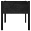 vidaXL 2 db fekete tömör fenyőfa kerti virágtartó 70 x 70 x 70 cm
