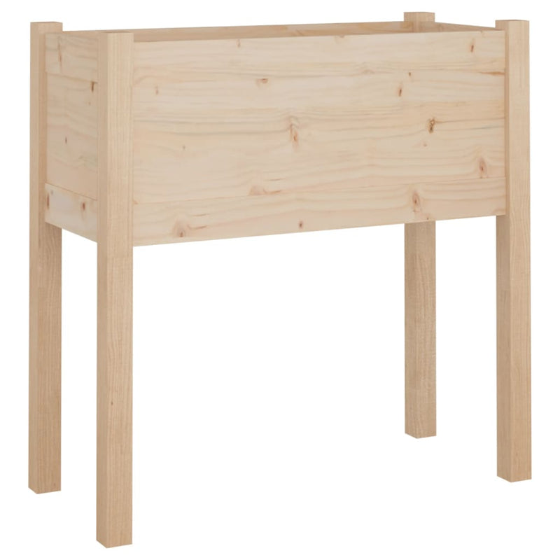 vidaXL 2 db tömör fenyőfa kerti virágtartó 70 x 31 x 70 cm