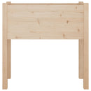 vidaXL 2 db tömör fenyőfa kerti virágtartó 70 x 31 x 70 cm