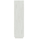 vidaXL fehér tömör fenyőfa könyvszekrény/térelválasztó 40x35x135 cm
