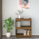 vidaXL mézbarna tömör fenyőfa könyvszekrény 60 x 35 x 71 cm