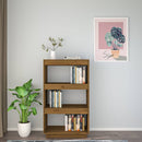vidaXL mézbarna tömör fenyőfa könyvszekrény/térelválasztó 60x35x103 cm