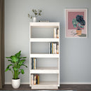 vidaXL fehér tömör fenyőfa könyvszekrény/térelválasztó 60x35x135 cm