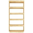 vidaXL tömör fenyőfa könyvszekrény/térelválasztó 80 x 35 x 167 cm