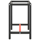 vidaXL matt fekete-vörös fém munkapadváz 70 x 50 x 79 cm