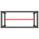 vidaXL matt fekete-vörös fém munkapadváz 110 x 50 x 79 cm