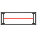 vidaXL matt fekete-vörös fém munkapadváz 140 x 50 x 79 cm
