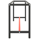 vidaXL matt fekete-vörös fém munkapadváz 170 x 50 x 79 cm