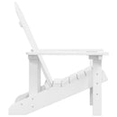 vidaXL fehér HDPE kerti adirondack szék