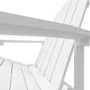 vidaXL fehér HDPE kerti adirondack szék