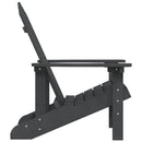 vidaXL antracitszürke HDPE kerti adirondack szék