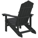 vidaXL antracitszürke HDPE kerti adirondack szék