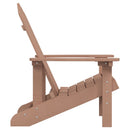 vidaXL barna HDPE kerti adirondack szék