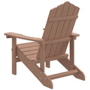 vidaXL barna HDPE kerti adirondack szék