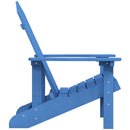 vidaXL vízkék HDPE kerti adirondack szék