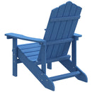 vidaXL vízkék HDPE kerti adirondack szék