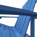 vidaXL vízkék HDPE kerti adirondack szék