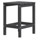 vidaXL antracitszürke HDPE kerti Adirondack asztal 38 x 38 x 46 cm