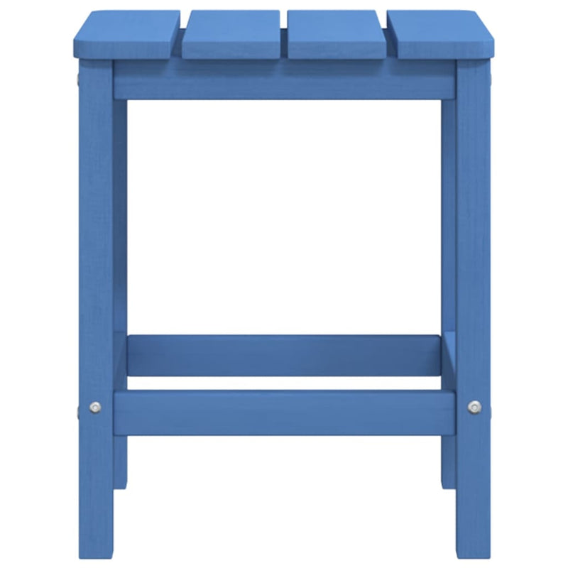 vidaXL vízkék HDPE kerti Adirondack asztal 38 x 38 x 46 cm