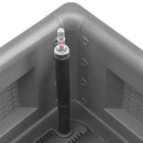 vidaXL szürke kerti magaságyás öntözőrendszerrel 100 x 43 x 33 cm