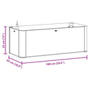 vidaXL szürke kerti magaságyás öntözőrendszerrel 100 x 43 x 33 cm