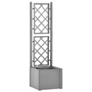 vidaXL szürke kerti magaságyás ráccsal és öntözőrendszerrel