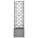 vidaXL szürke kerti magaságyás ráccsal és öntözőrendszerrel