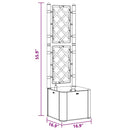 vidaXL szürke kerti magaságyás ráccsal és öntözőrendszerrel