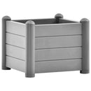 vidaXL kőszürke kerti PP magaságyás 43 x 43 x 35 cm
