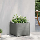 vidaXL kőszürke kerti PP magaságyás 43 x 43 x 35 cm