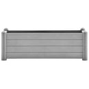 vidaXL kőszürke kerti PP magaságyás 100 x 43 x 35 cm