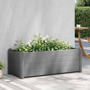 vidaXL kőszürke kerti PP magaságyás 100 x 43 x 35 cm